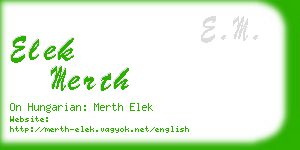 elek merth business card